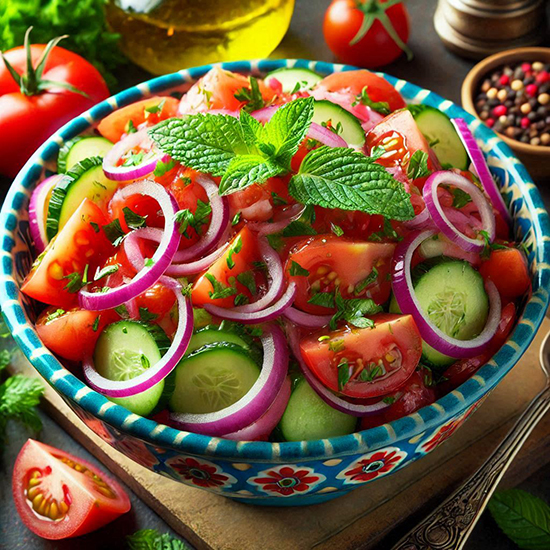 فوت و فن سالاد شیرازی