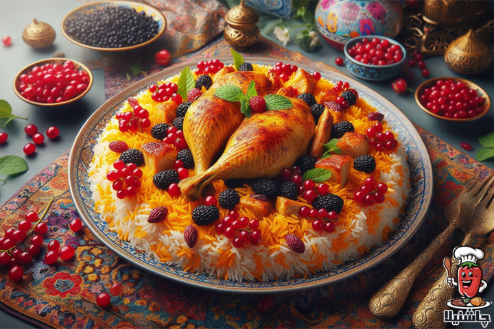 طرز تهیه زرشک پلو با مرغ
