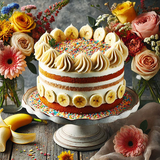 طرز تهیه کیک موز