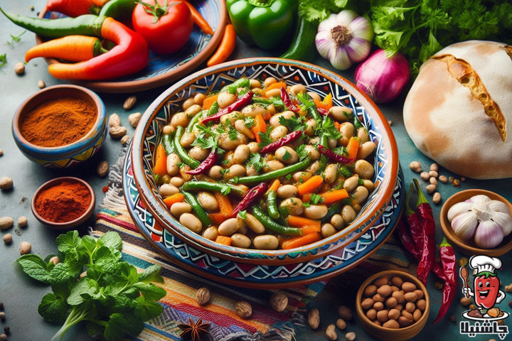 خوراک لوبیا چیتی