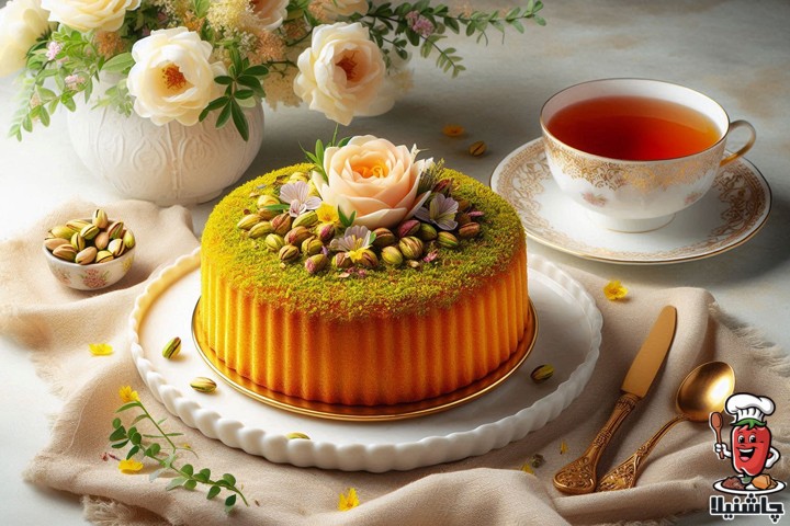 کیک زعفرانی
