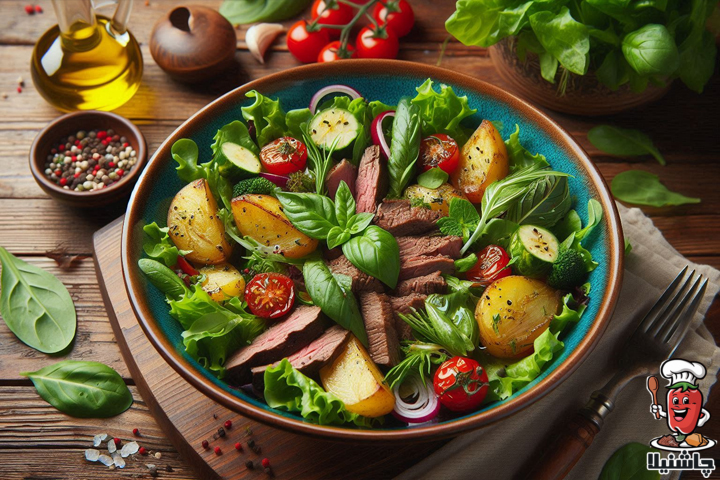 سالاد گوشت