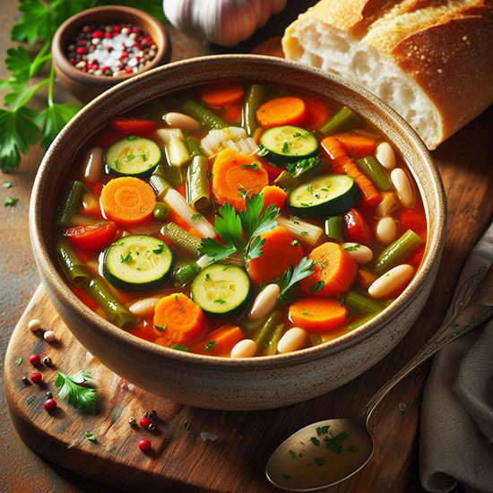 طرز تهیه سوپ مینسترونه