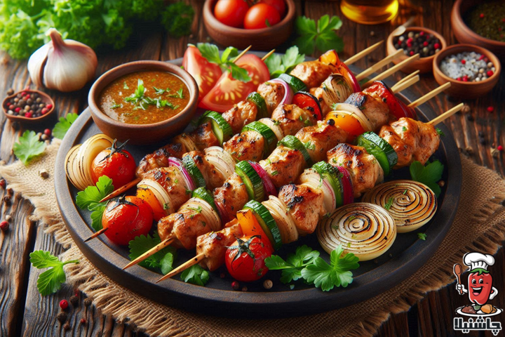 جوجه کباب ساده