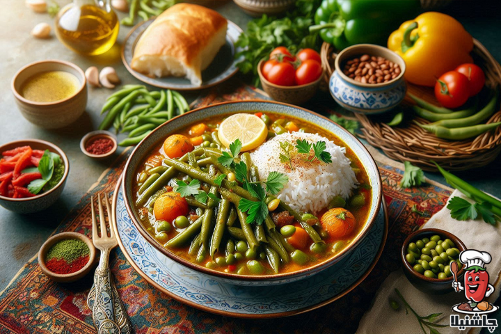 خوراک لوبیا سبز