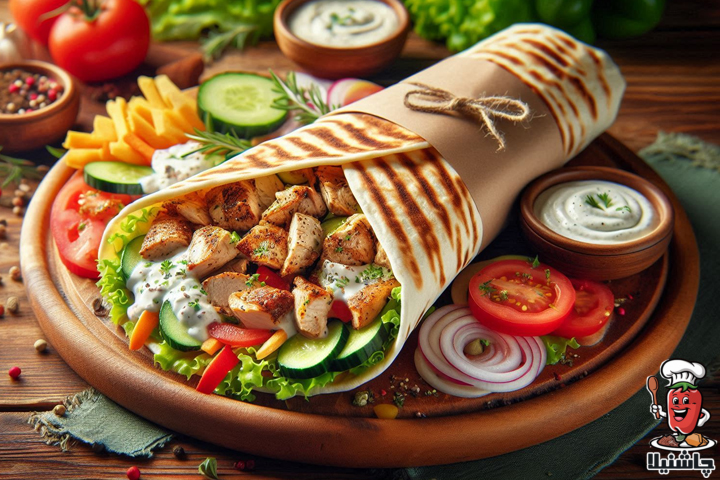 شاورمای عربی خوشمزه