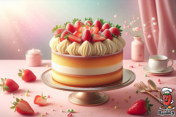 تهیه کیک پف‌دار