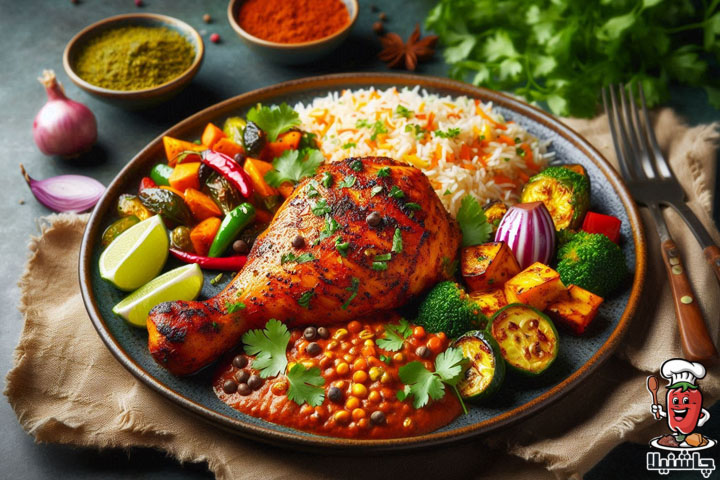 چیکن تندوری هندی