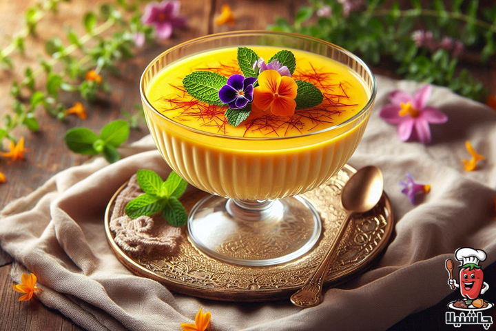 دسر مجلسی زعفرانی