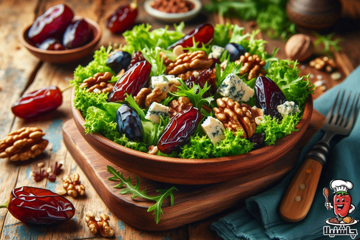 سالاد گردو و خرما