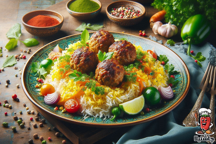 کلم پلو شیرازی